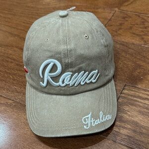 Carolina & Co Roma Italia Tan Baseball Cap